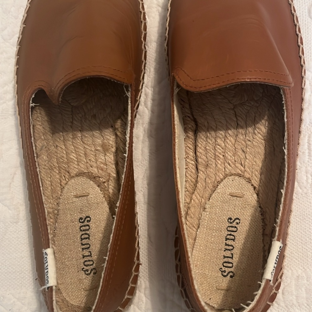 Soludos Brown Espadrille Slip-On Shoes - Picture 4 of 4
